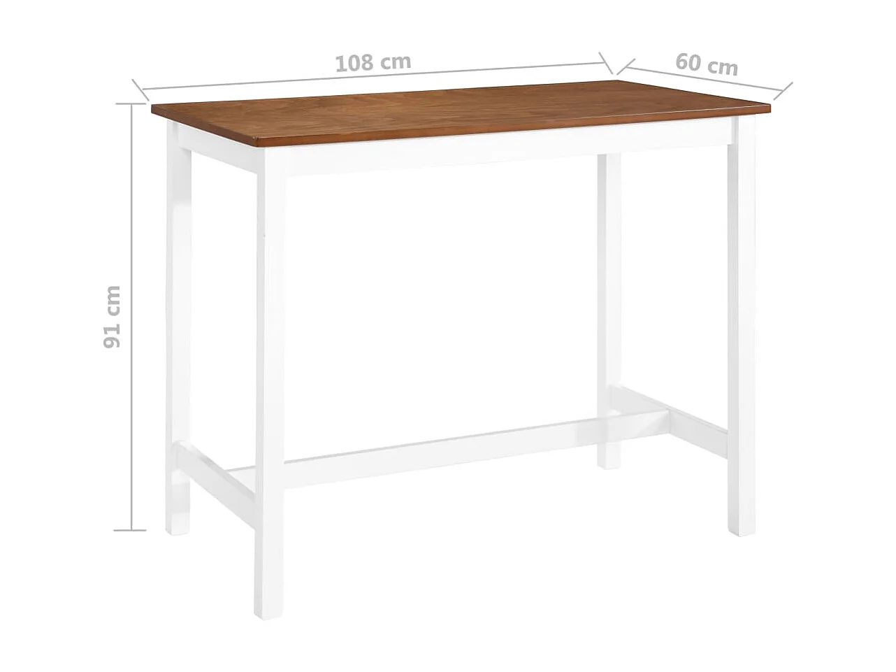 Meuble de bar Bois massif 108 x 60 x 91 cm GHR66434