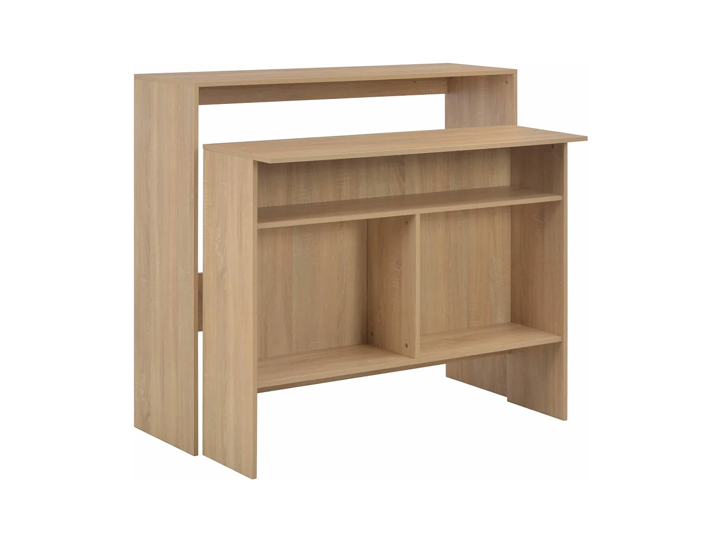 Meuble de bar avec 2 dessus de Meuble Chêne 130 x 40 x 120 cm GHR98638
