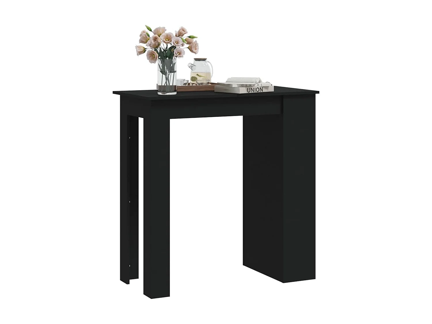 Meuble de bar avec rangement Noir 102x50x103,5 cm Aggloméré GHR47483
