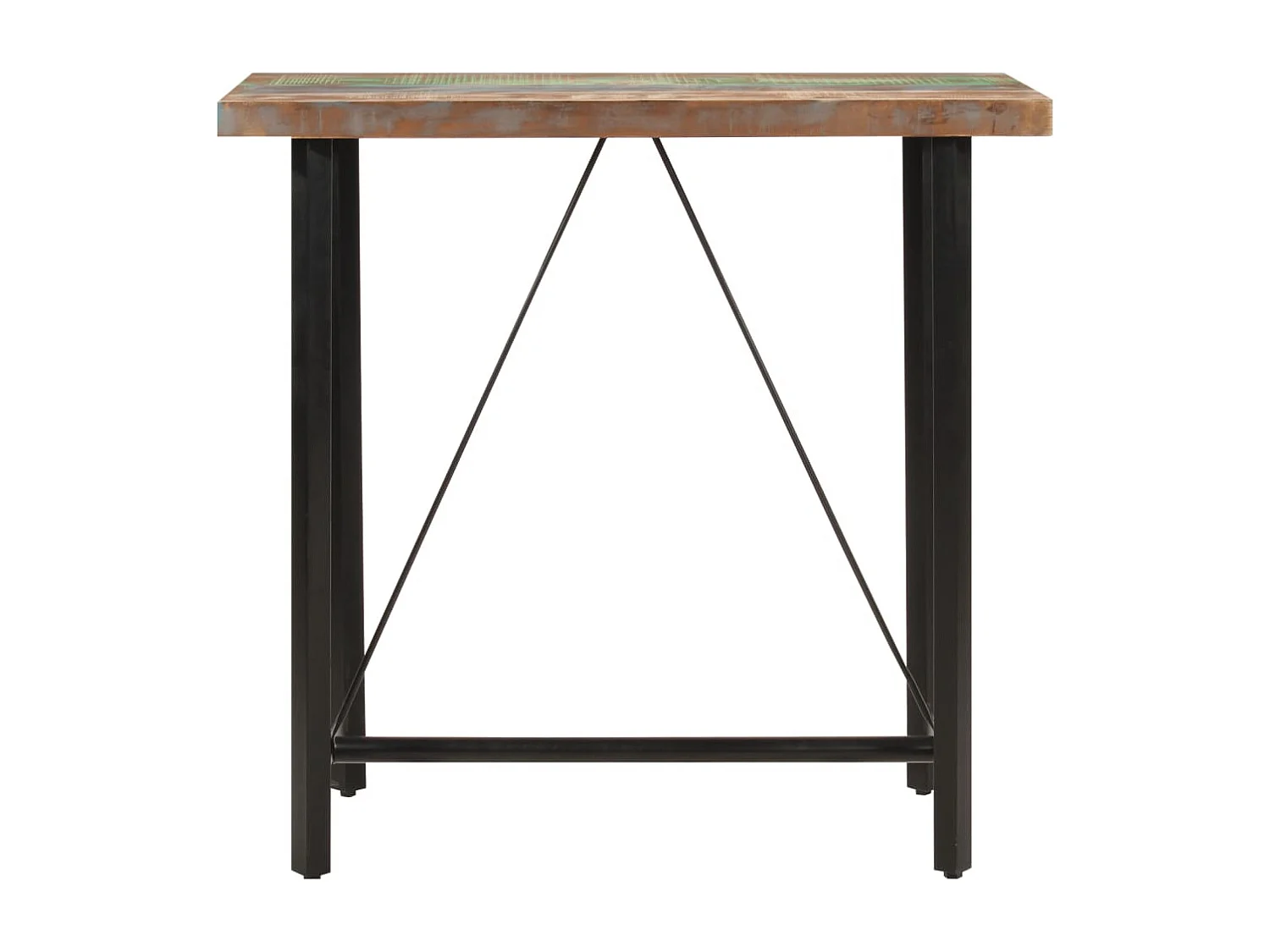 Bartafel 110x55x107 cm massief gerecycled hout en ijzer NL602466