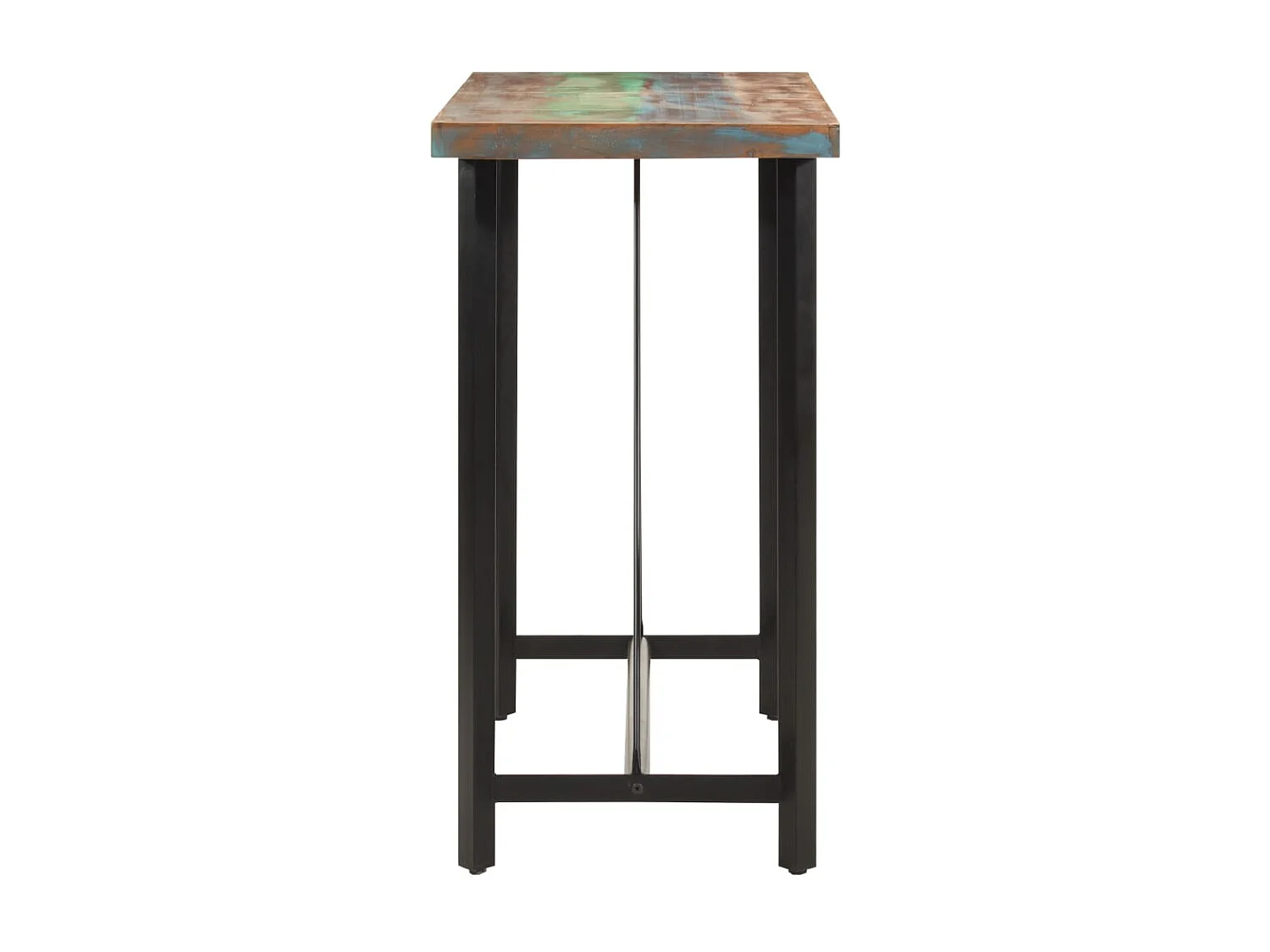 Bartafel 110x55x107 cm massief gerecycled hout en ijzer NL602466