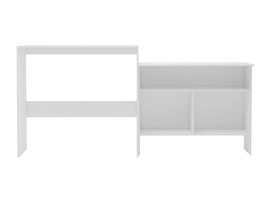 Meuble de bar avec 2 dessus de Meuble Blanc 130 x 40 x 120 cm GHR95857