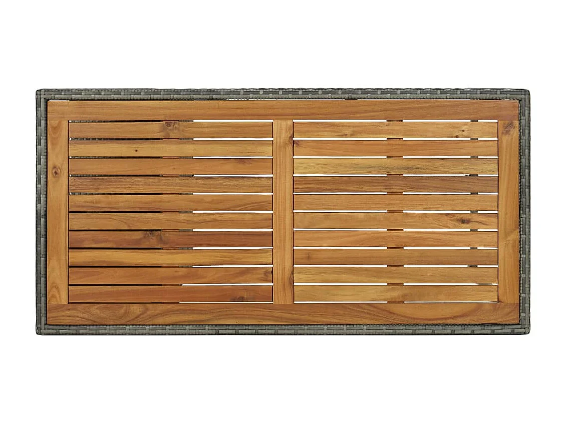 Meuble de bar avec rangement Gris 120x60x110 cm Résine tressée GHR41116