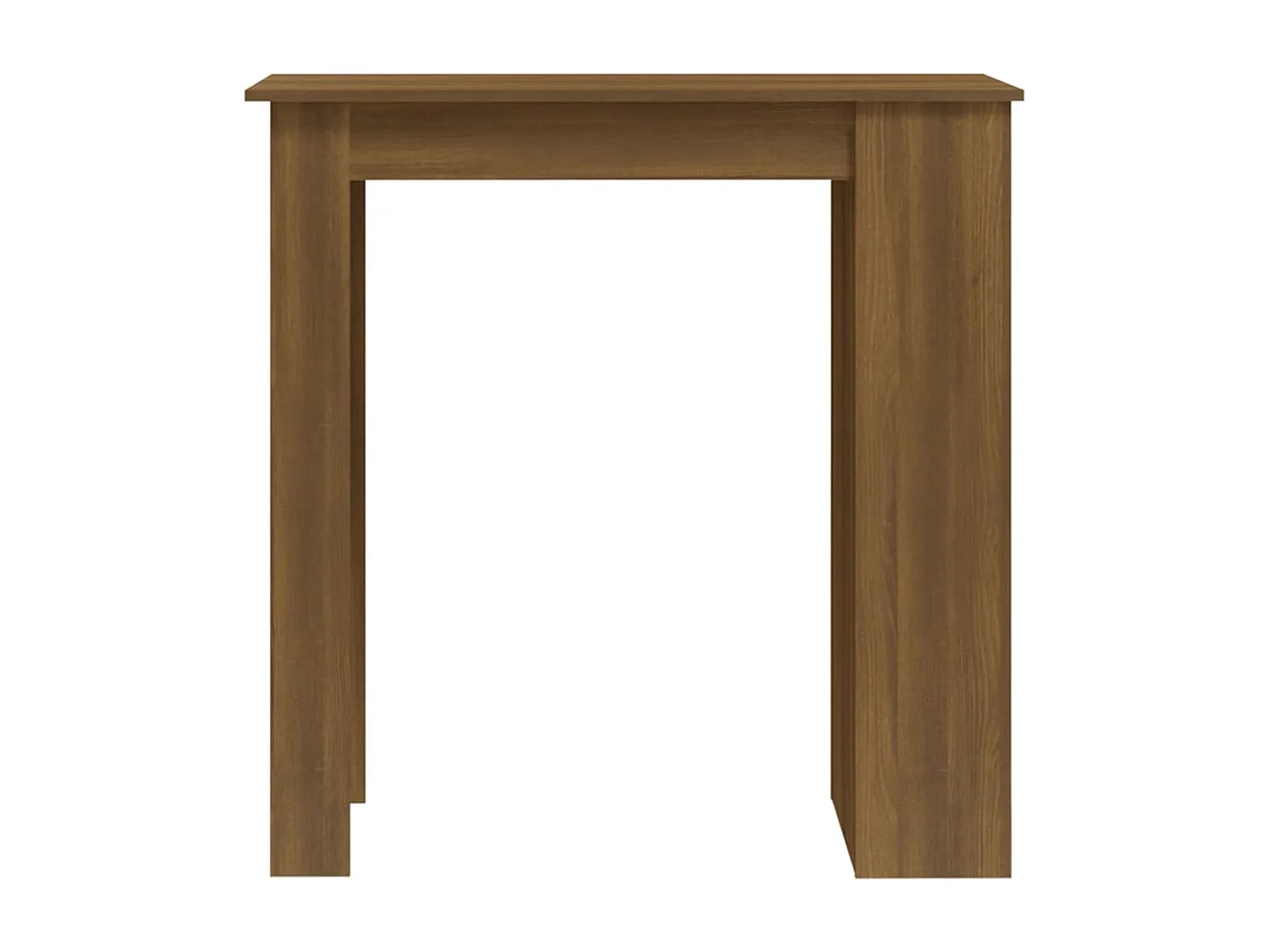 Bartafel met opbergrek 102x50x103,5 cm bewerkt hout bruin eiken NL169209