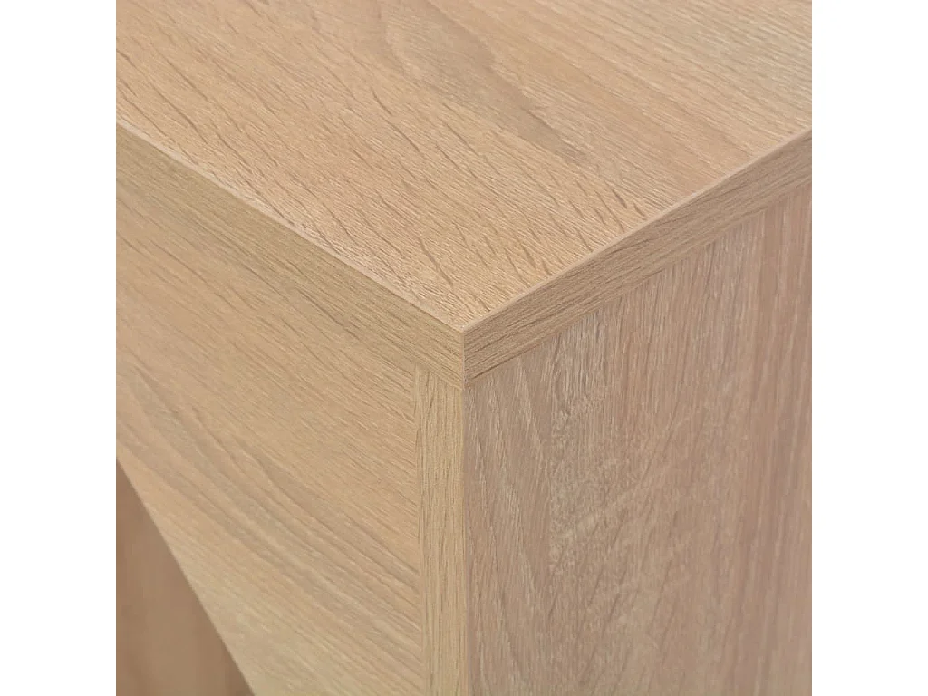 Bartafel met verplaatsbaar schap 138x39x110 cm eikenkleurig NL874433