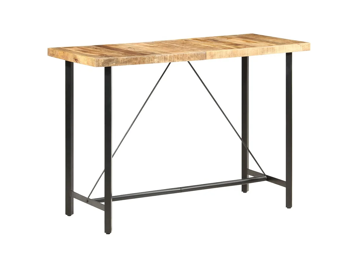 Meuble de bar 150x70x107 cm Bois de manguier brut GHR31280