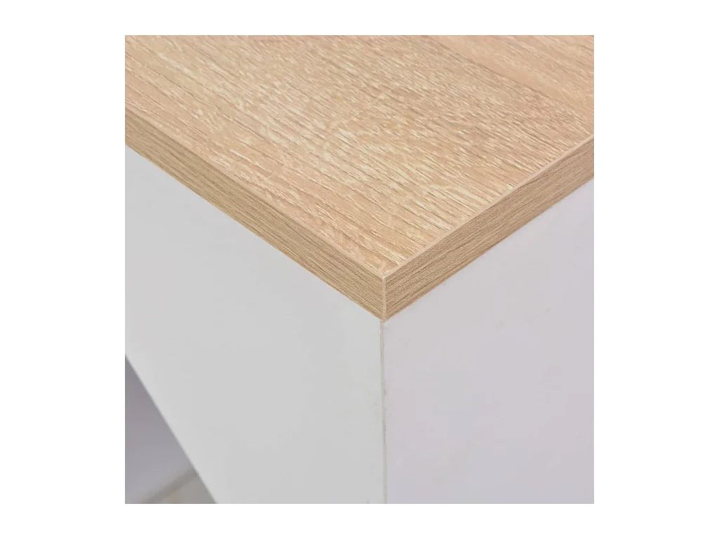 Meuble de bar avec armoire Blanc 115 x 59 x 200 cm GHR61493