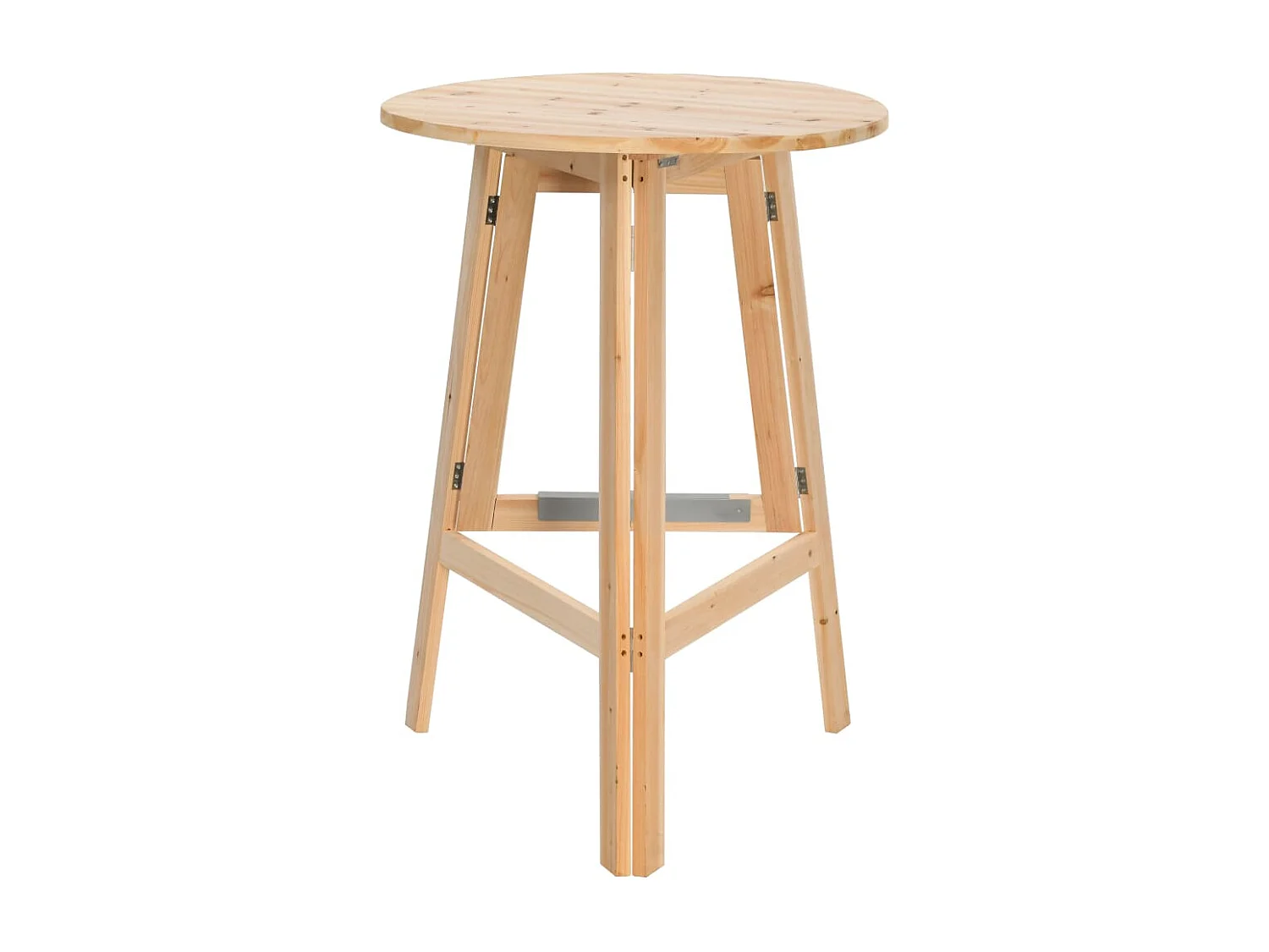 Mesa de bar plegable de madera de abeto 78 cm ES369123