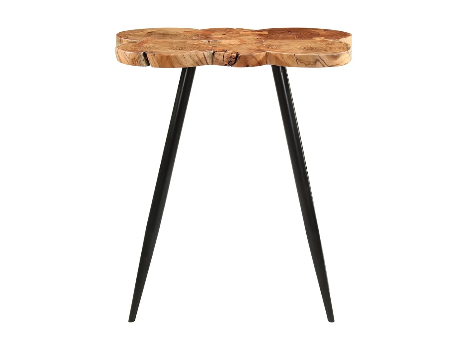 Mesa alta de troncos madera maciza de acacia 90x54x105 cm ES225008