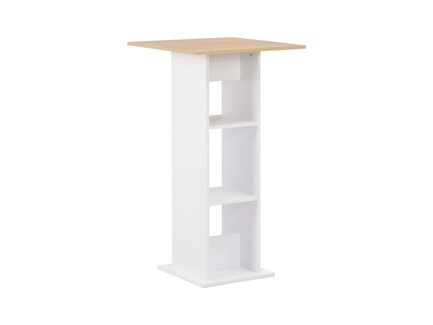 Meuble de bar Blanc et chêne Sonoma 60x60x110 cm GHR98187