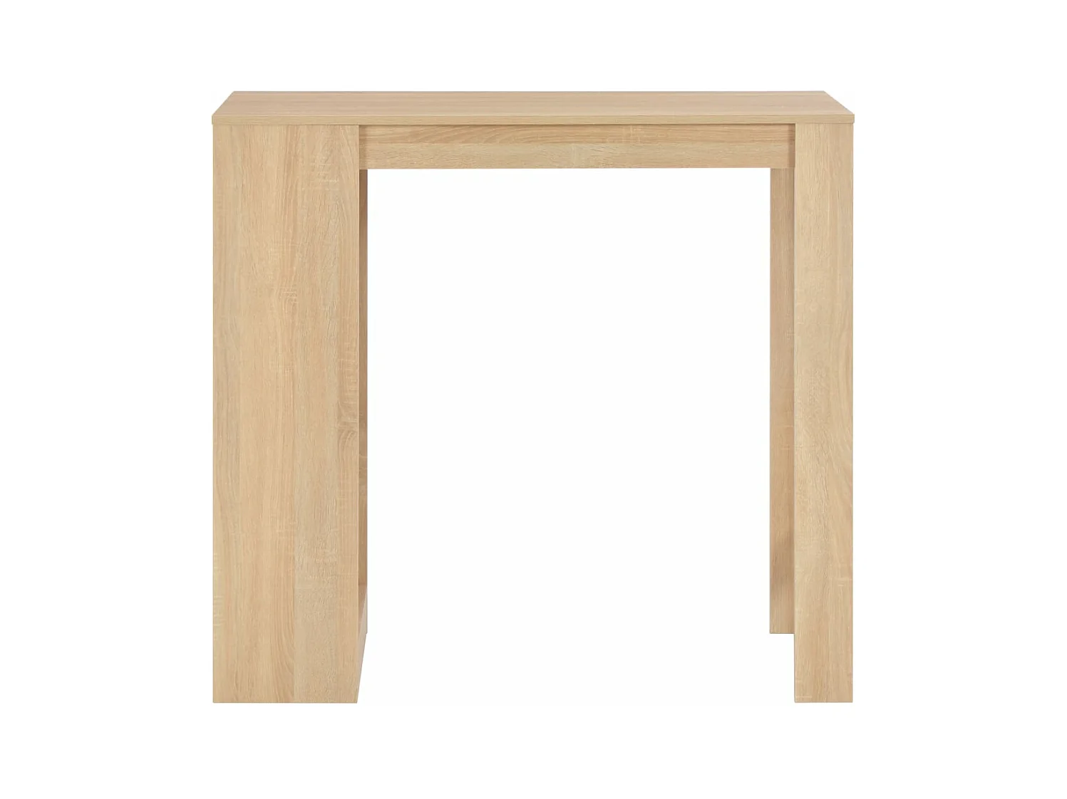 Bartafel met schap 110x50x103 cm eikenkleurig NL343626