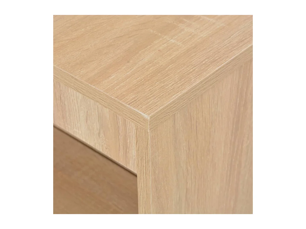 Bartafel met schap 110x50x103 cm eikenkleurig NL343626
