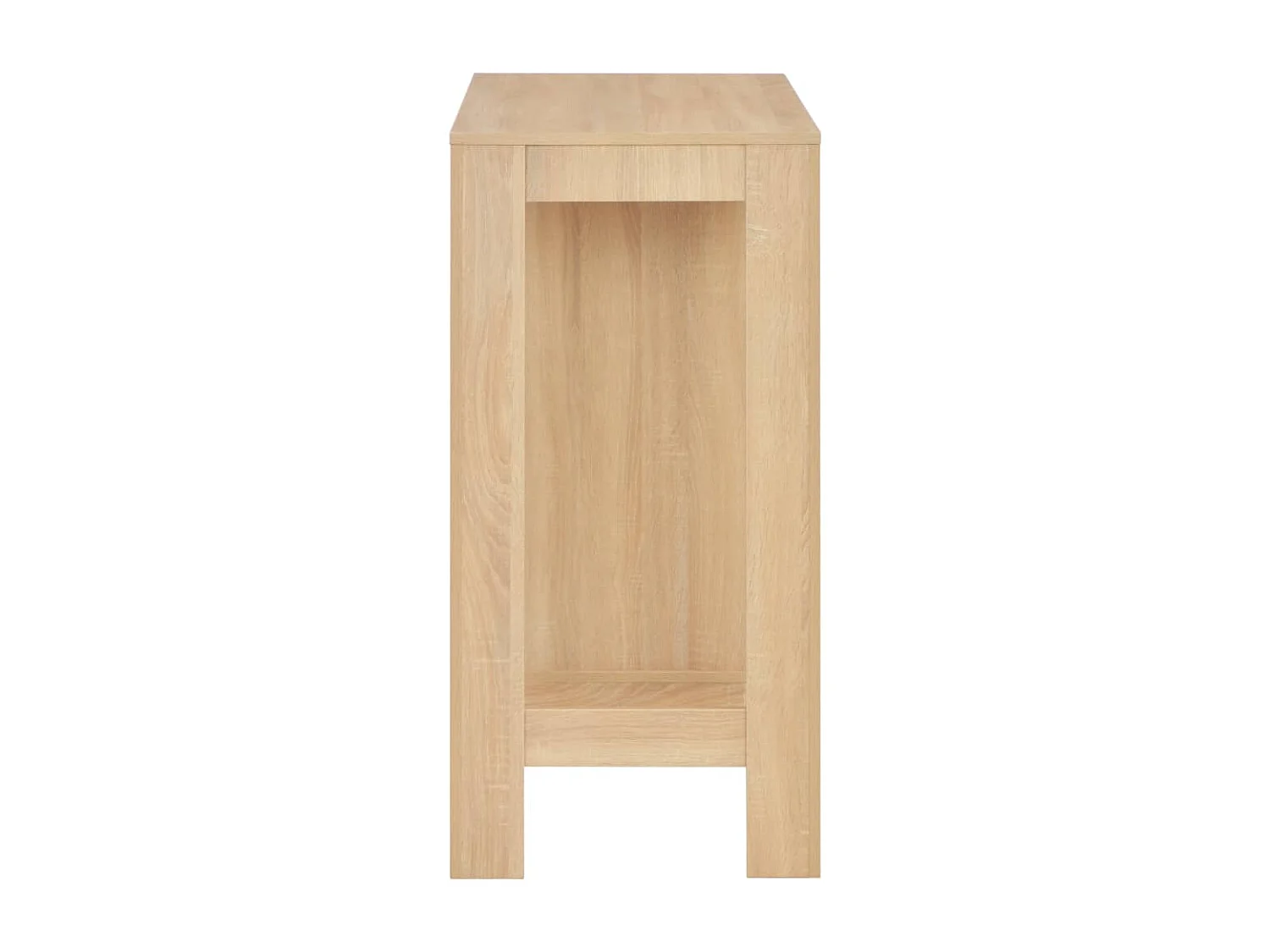 Bartafel met schap 110x50x103 cm eikenkleurig NL343626