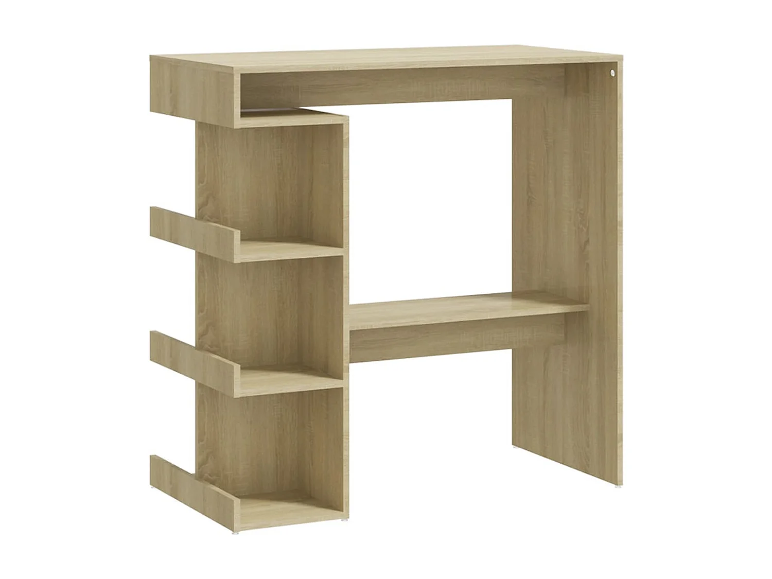 Bartafel met opbergrek 100x50x101,5 cm hout sonoma eiken NL791598