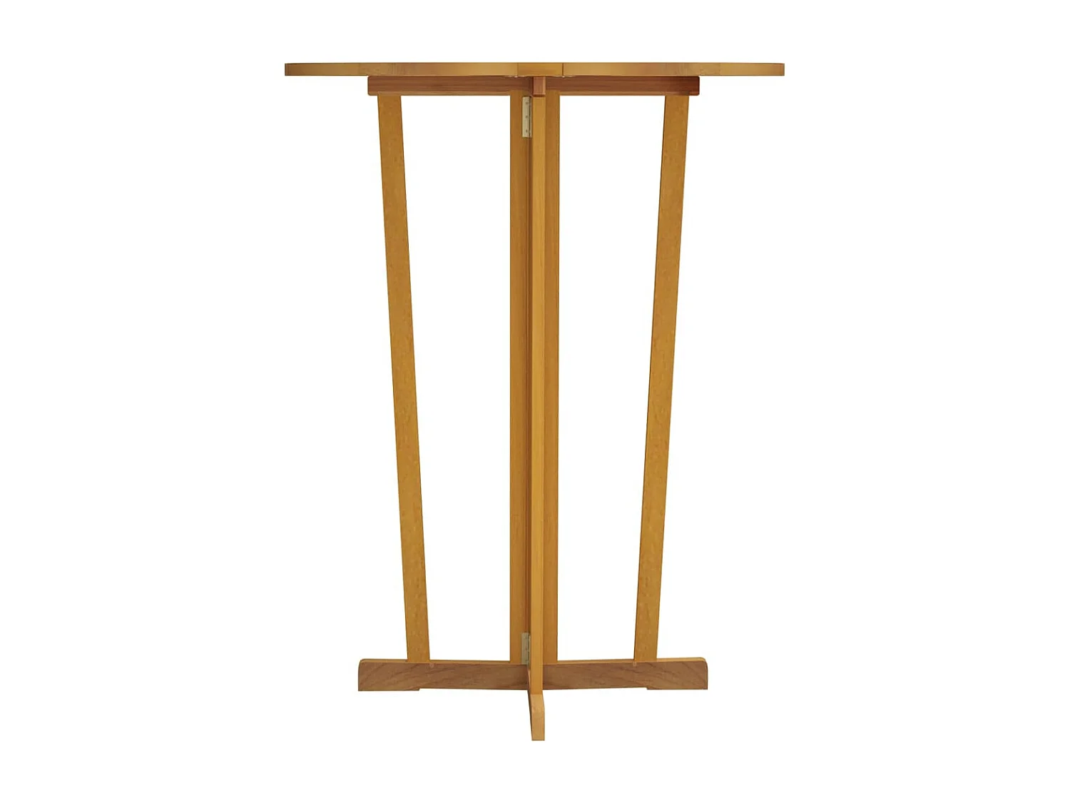 Mesa de bar plegable madera maciza de teca 90x65x105 cm ES743161