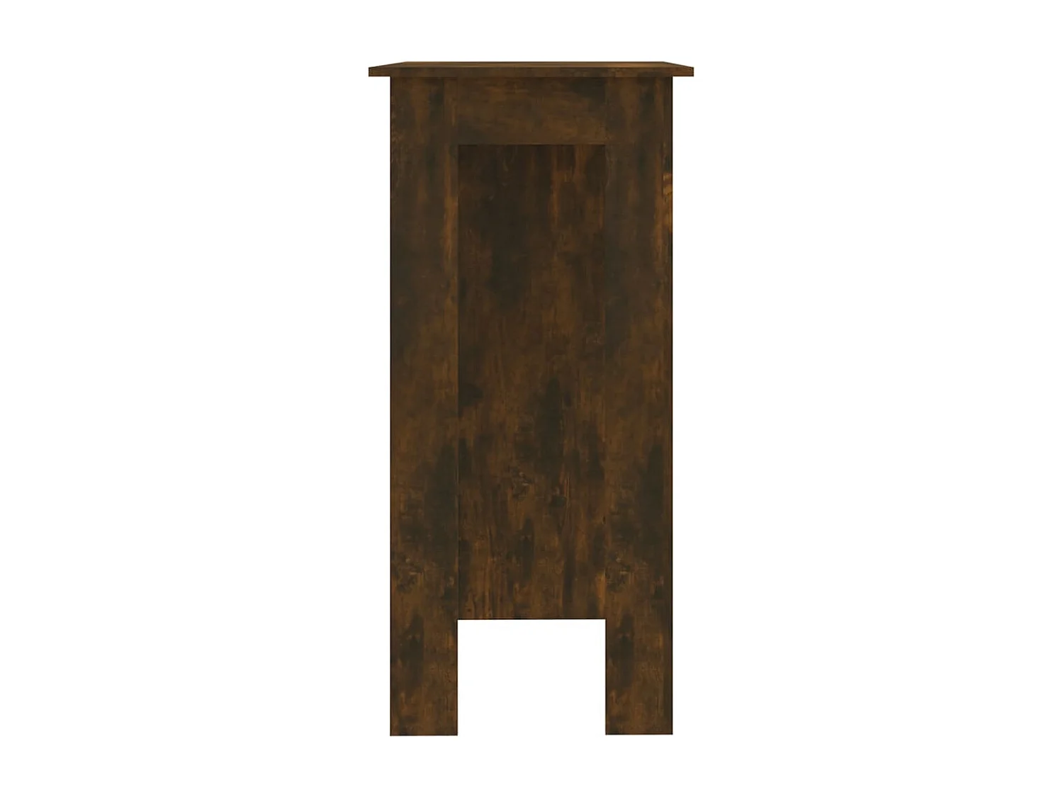 Bartafel met schap 102x50x103,5 cm bewerkt hout gerookt eiken NL596517