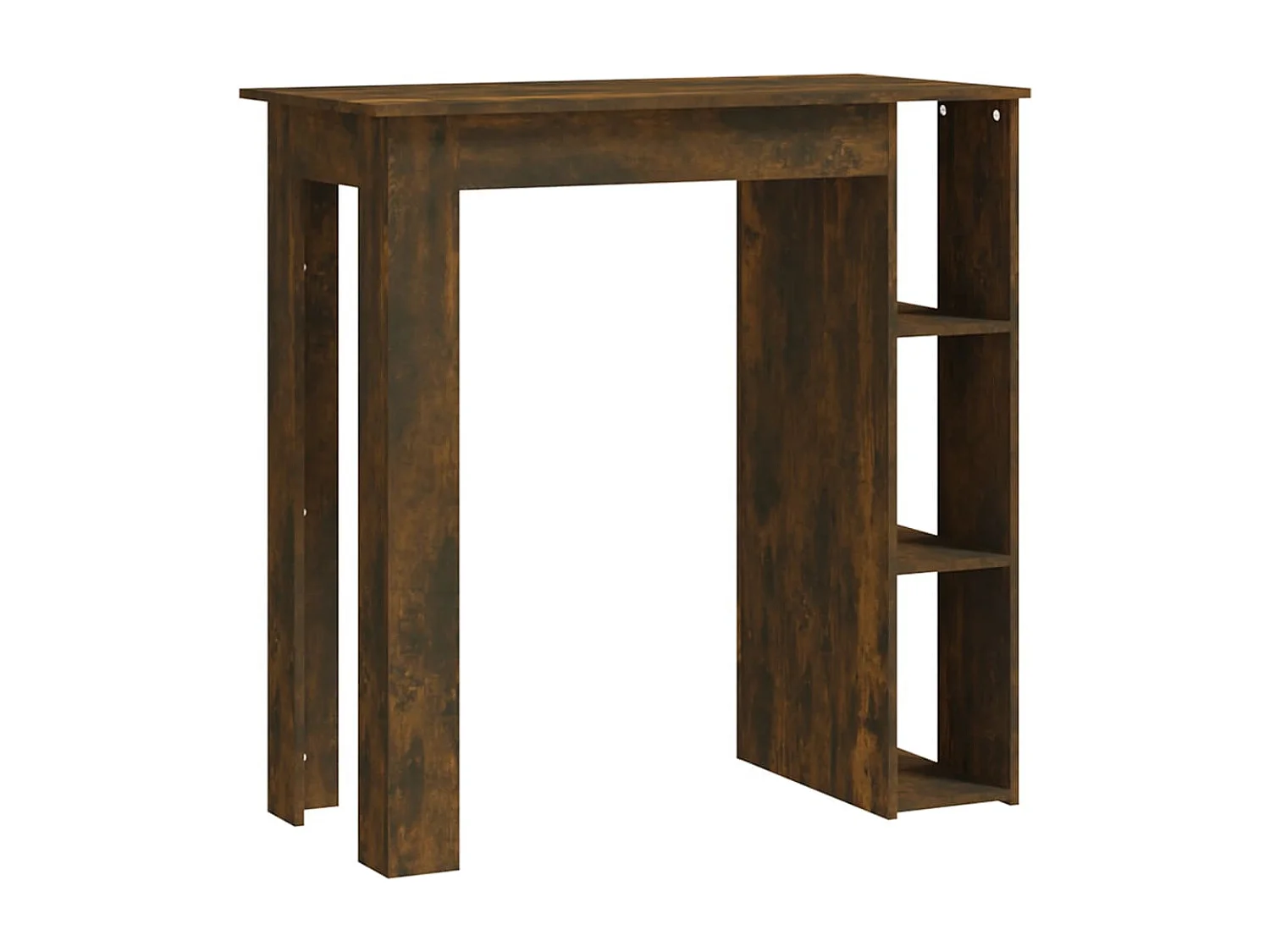 Meuble de bar avec étagère Chêne fumé 102x50x103,5 cm Aggloméré GHR32820