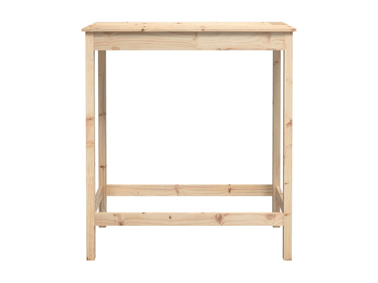 Mesa alta de bar madera maciza de pino 100x50x110 cm ES556541