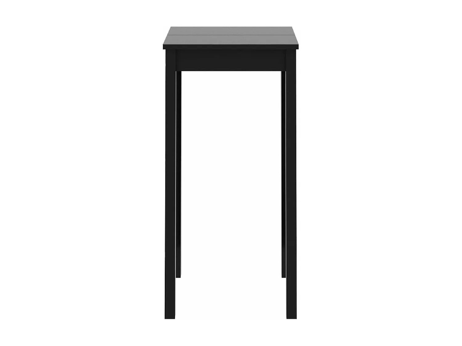 Móvel de bar em MDF preto 55x55x107 cm PT328085