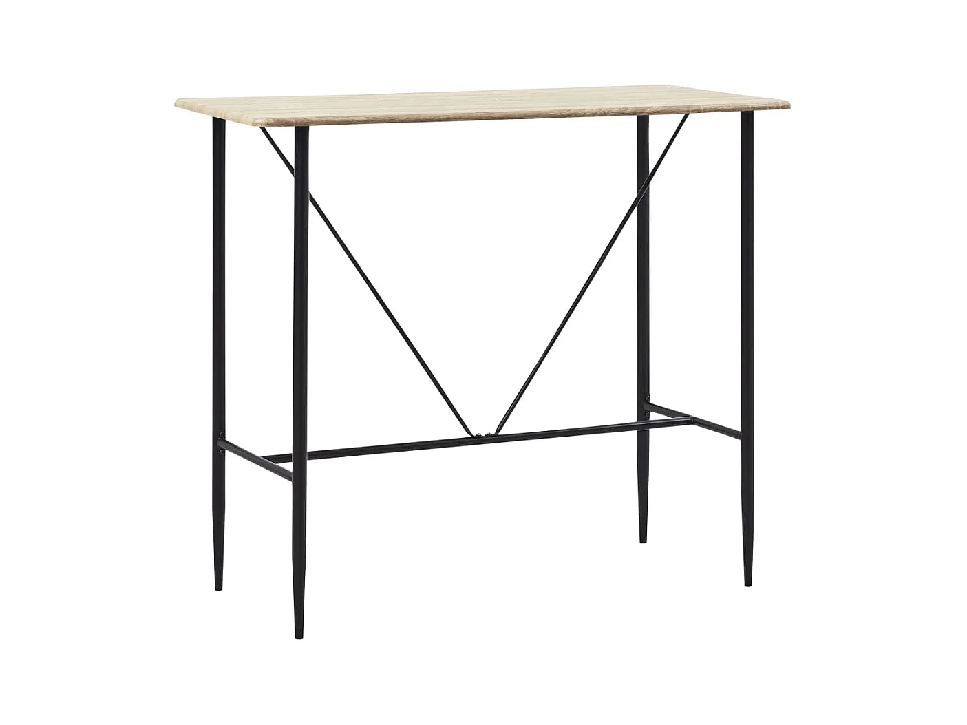 Bartafel 120x60x110 cm MDF eikenkleurig NL364941