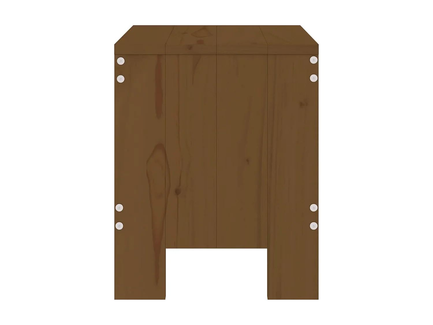 Tabourets de jardin 2 pcs marron miel 40x36x45 cm pin massif REO78342