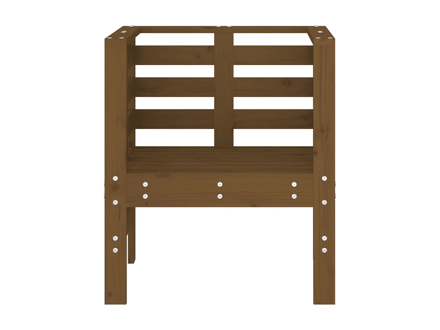 Chaises de jardin lot de 2 marron miel 61,5x53x71 cm pin massif REO96860