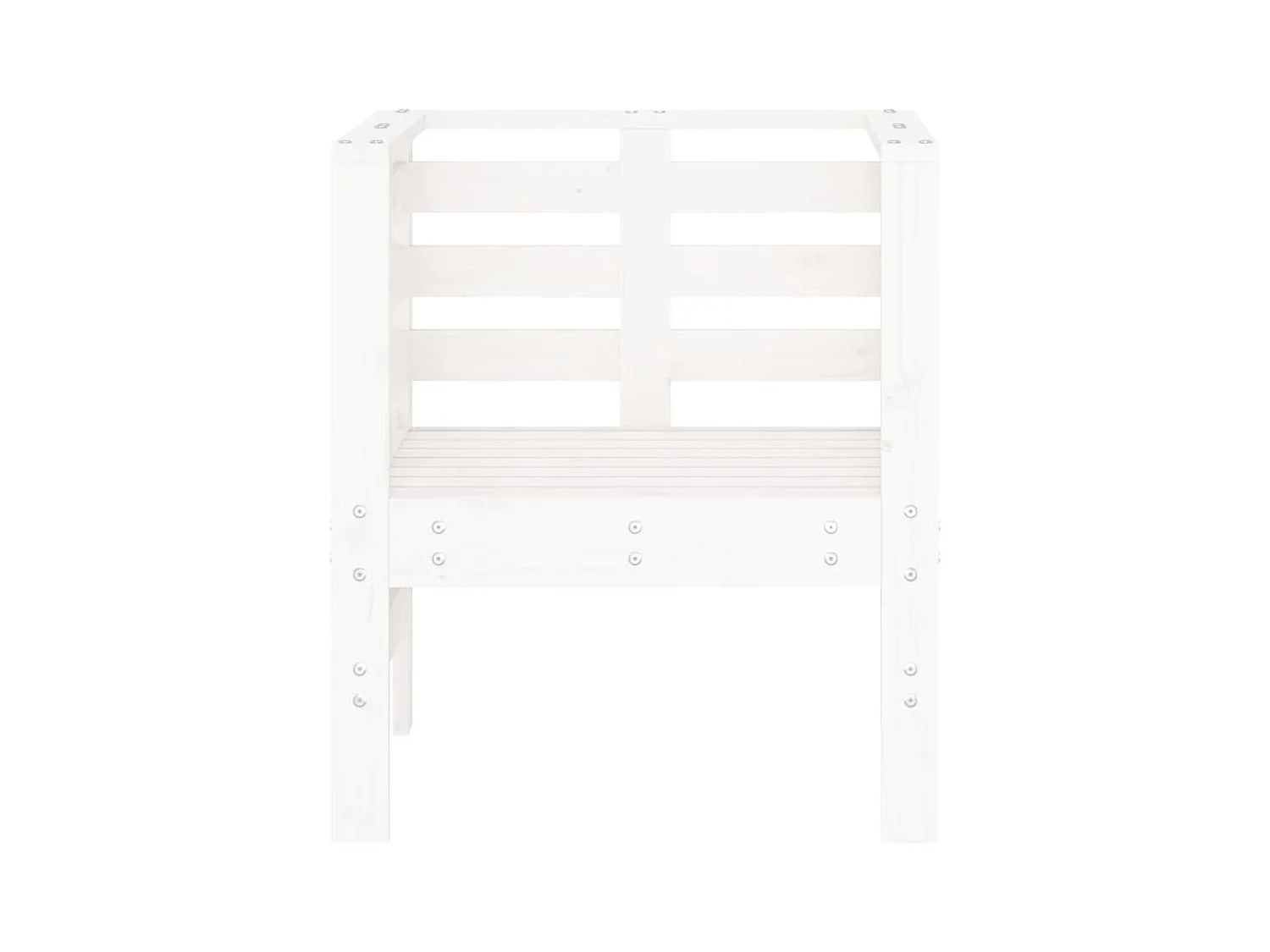 Cadeiras de jardim 2 pcs 61,5x53x71 cm pinho maciço branco PT141900