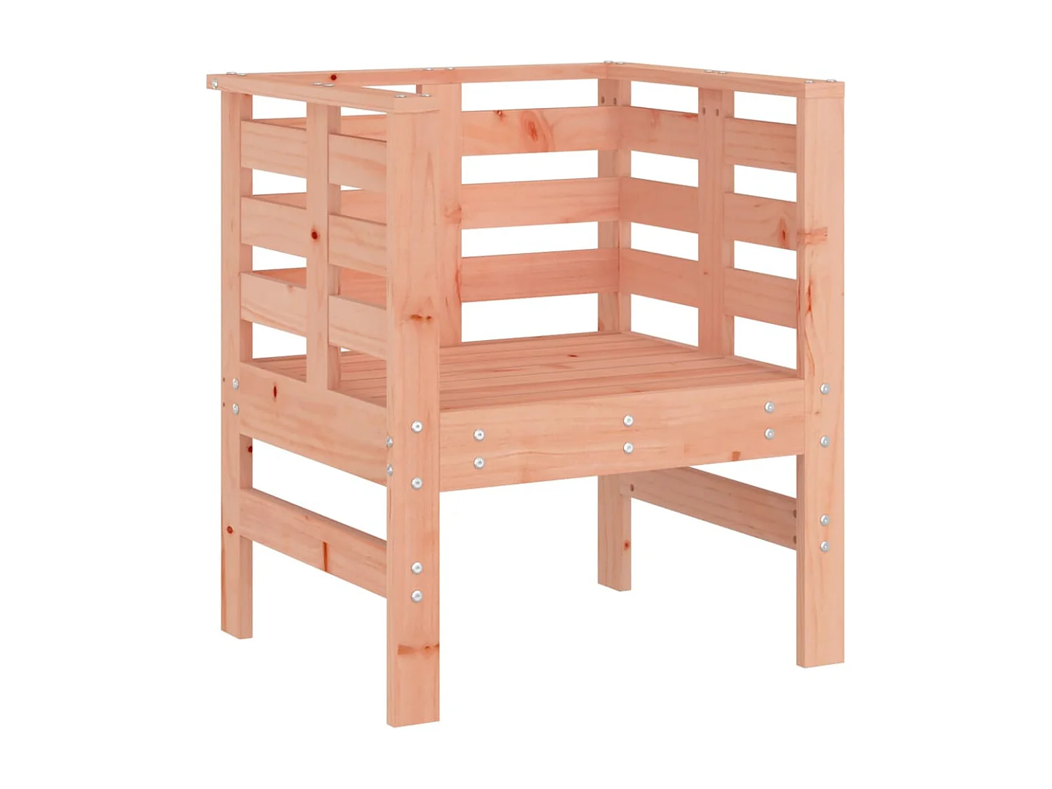 Chaises de jardin lot de 2 61,5x53x71 cm bois massif de douglas REO42887