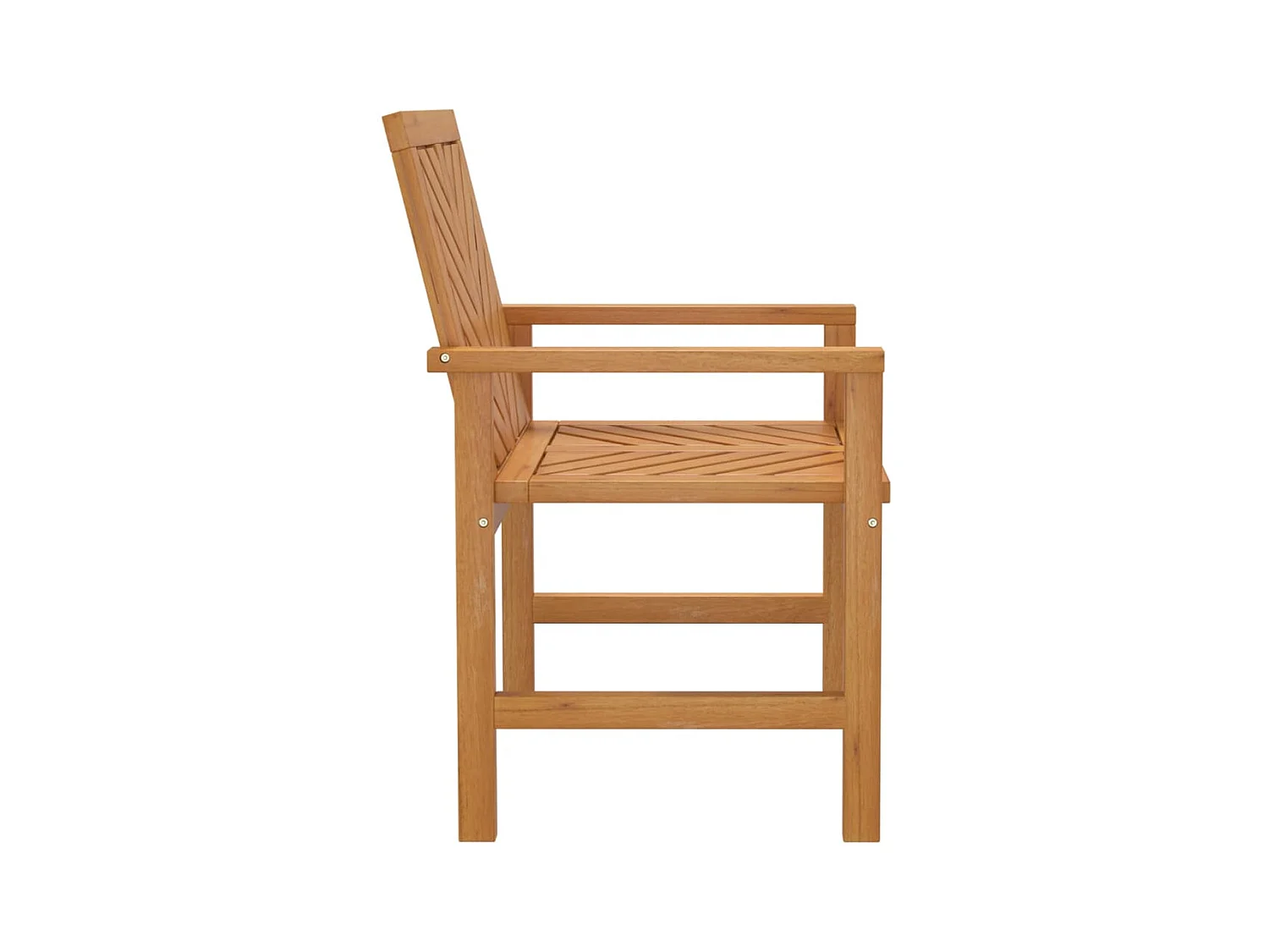 Chaises à dîner de jardin 2 pcs bois massif d'acacia REO42681