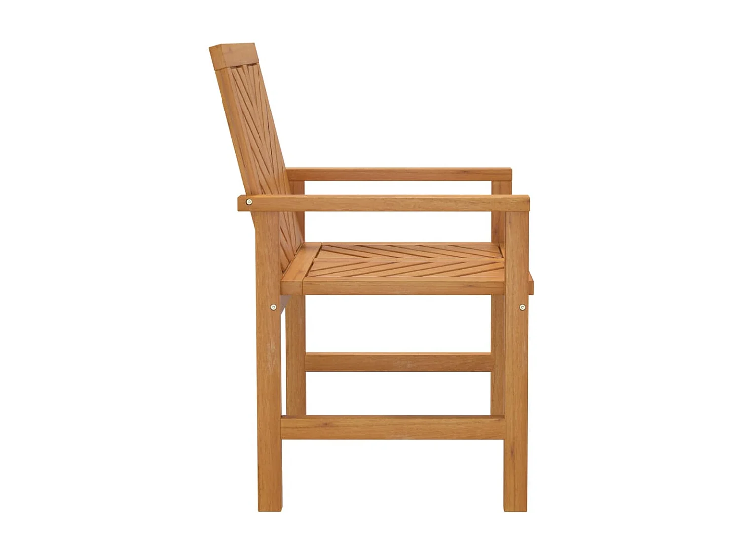 Chaises à dîner de jardin 2 pcs bois massif d'acacia REO42681