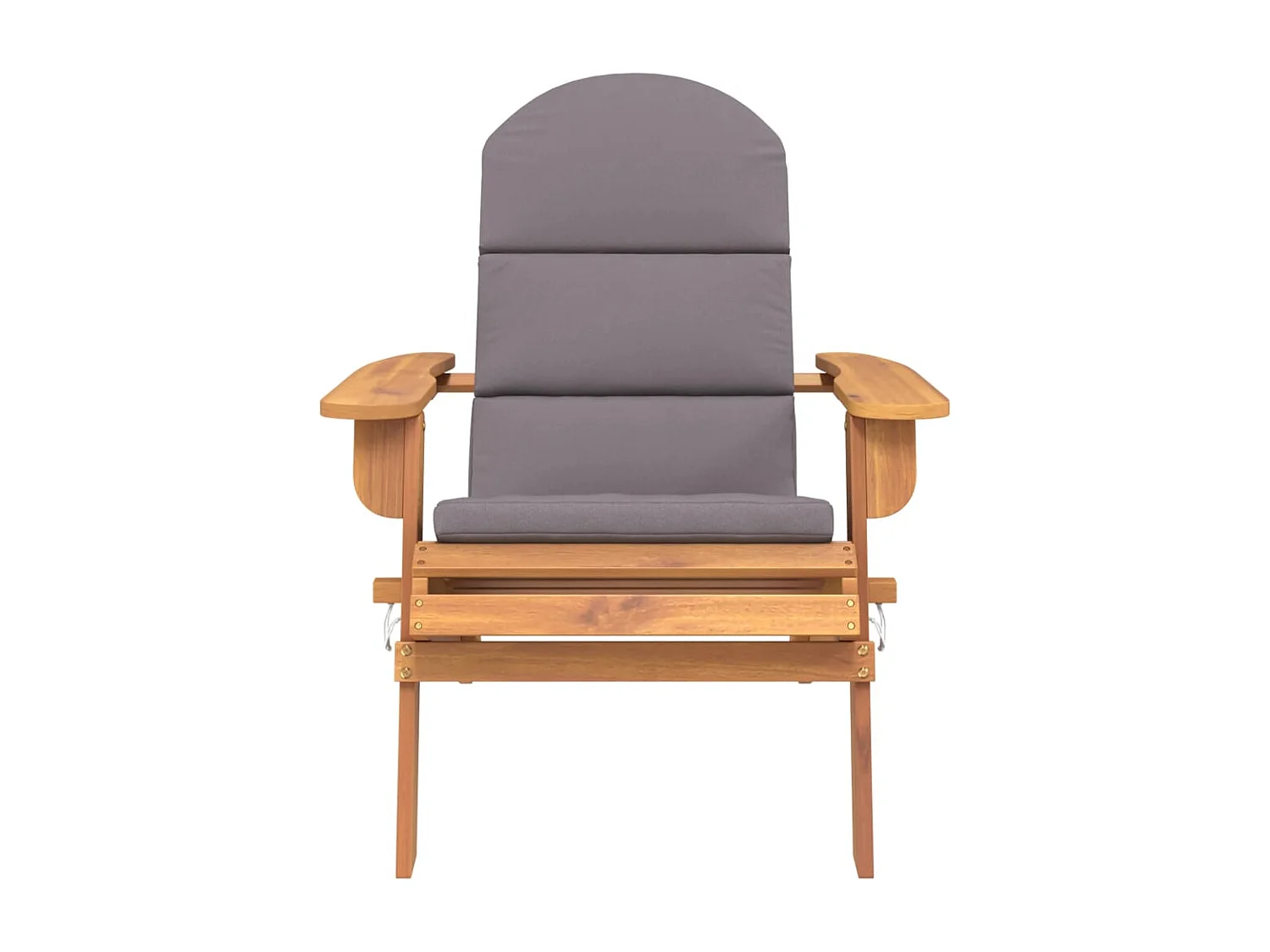 Chaise de jardin Adirondack avec coussins bois massif d'acacia REO46011