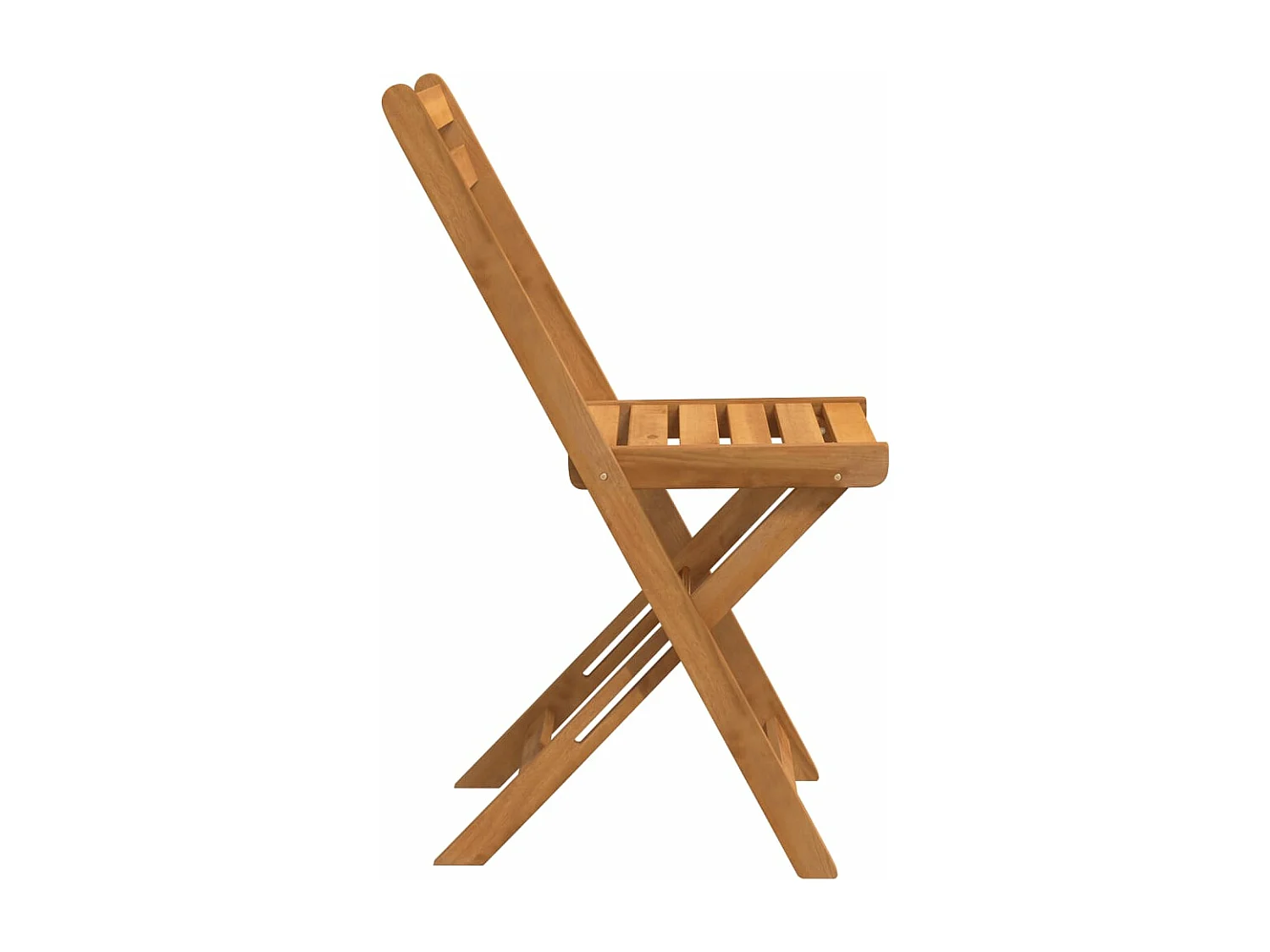 Chaises de bistrot pliantes lot de 6 bois d'acacia solide REO42938