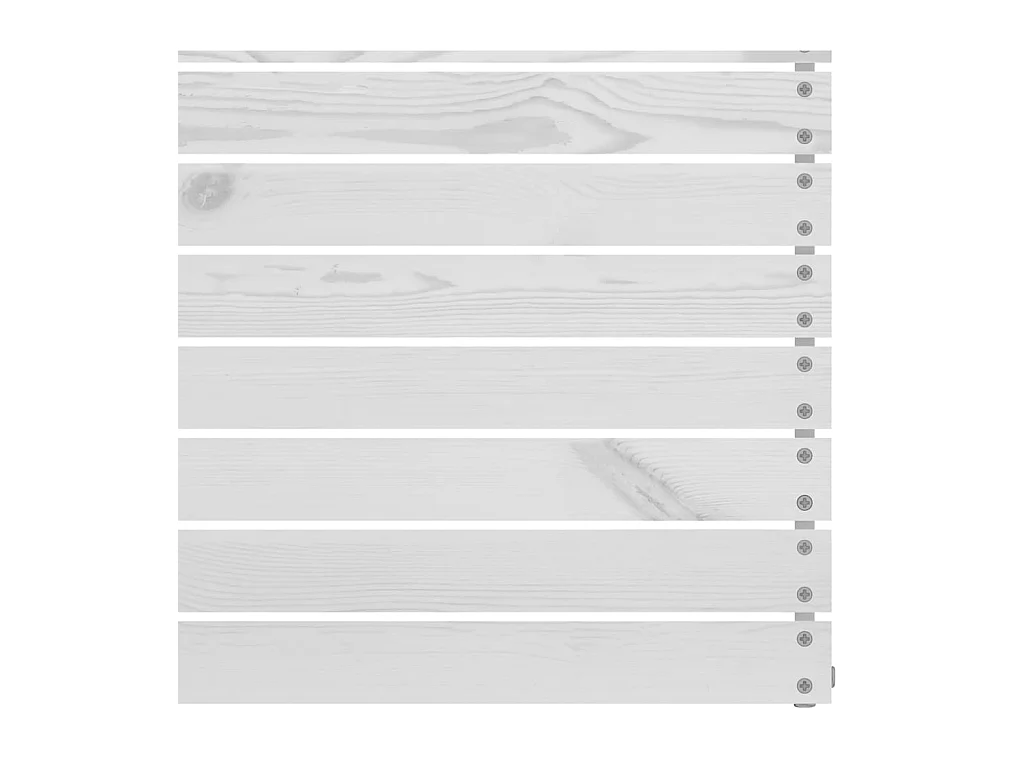 Sofás central de jardín 4 unidades blanco madera maciza de pino KOW40193