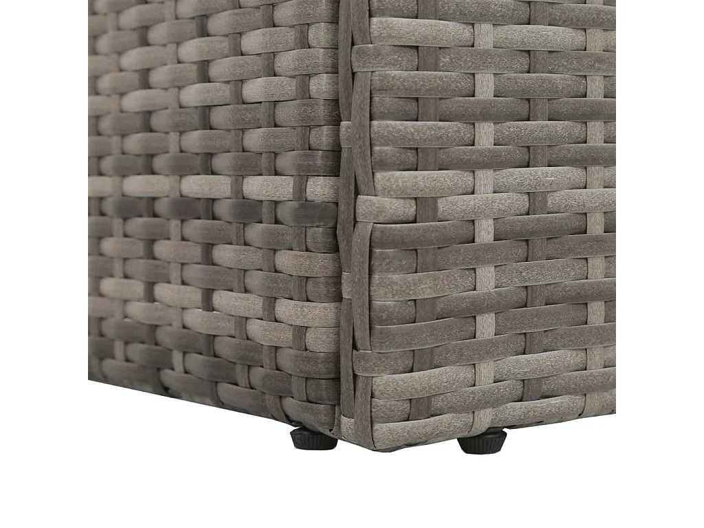 Canapé de jardin Gris 195x60 cm Résine tressée REO19729