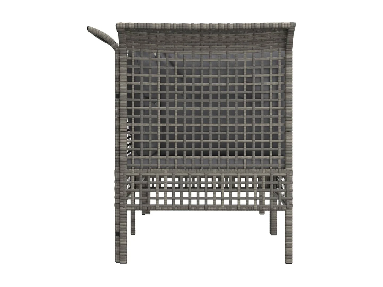 Canapés d'angle de jardin et coussins 2 pcs gris résine tressée REO69528