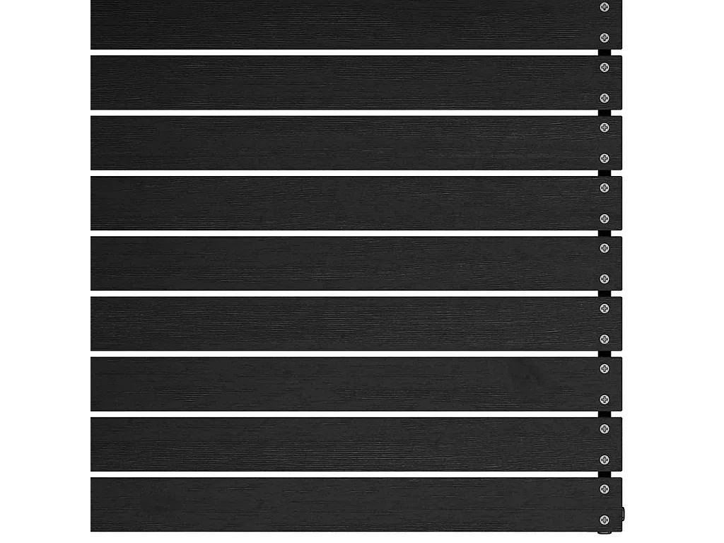 Canapés centraux de jardin 3 pcs Noir Bois de pin massif REO63256