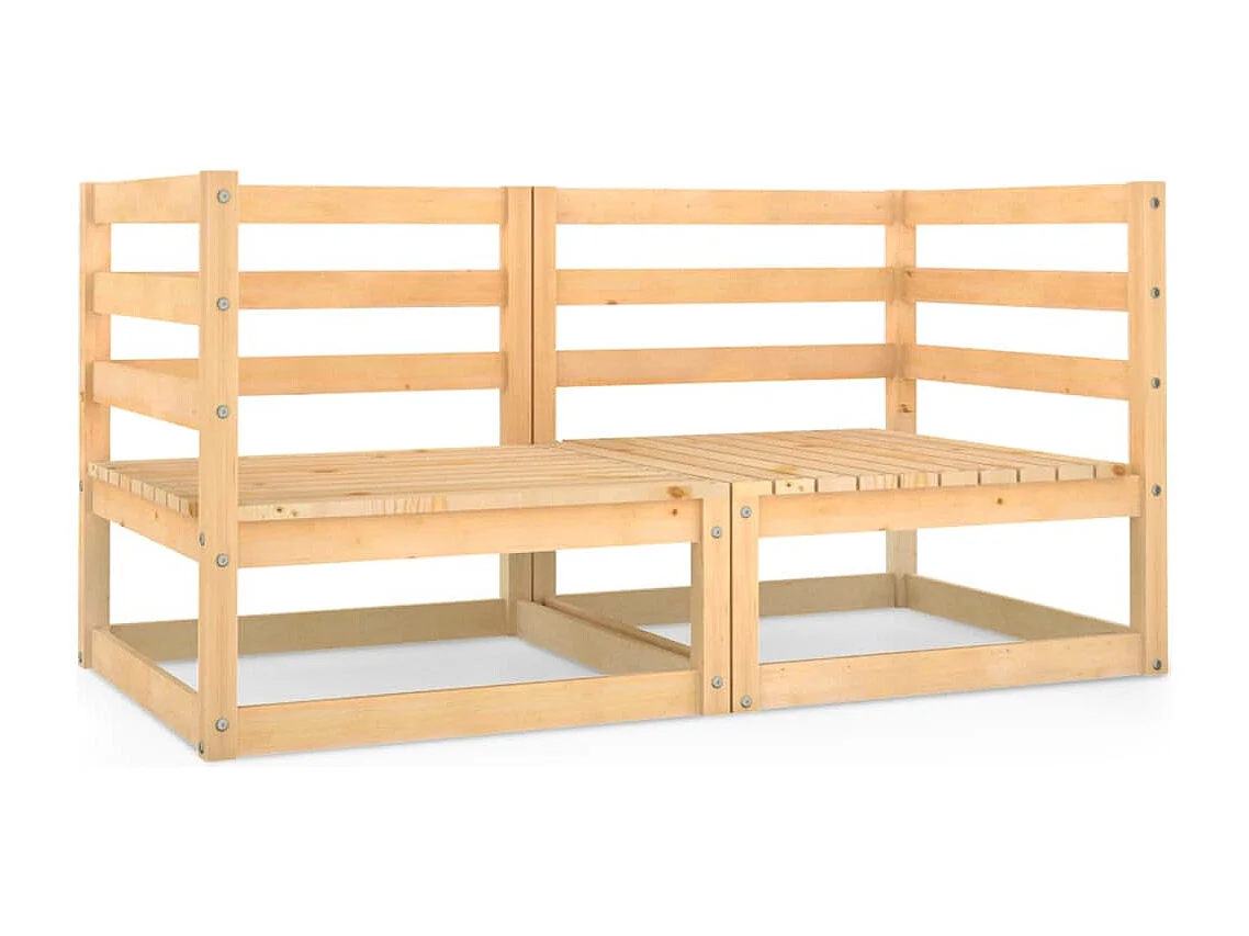 Tuinbank 2-zits massief grenenhout NL436082