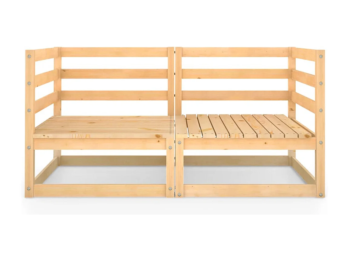 Tuinbank 2-zits massief grenenhout NL436082