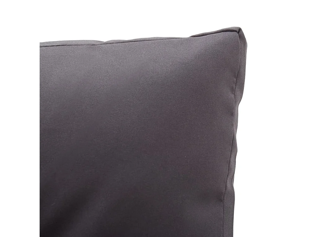 Tuinbank 2-zits met kussens 124 cm poly rattan grijs NL467740