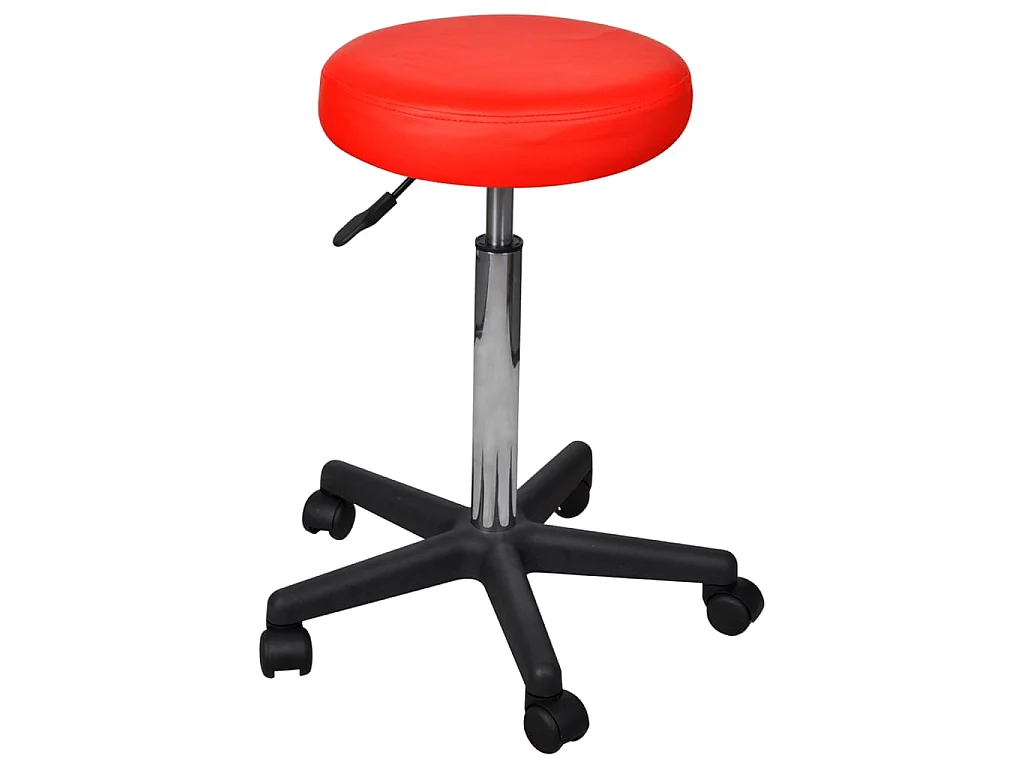 Taburete de oficina rojo ES850299