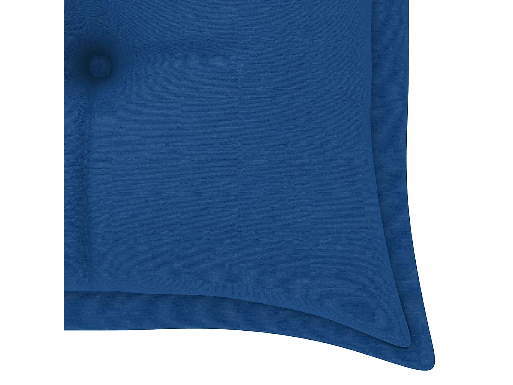 Banc de jardin empilable et coussin 159 cm Bois de teck massif REO93382