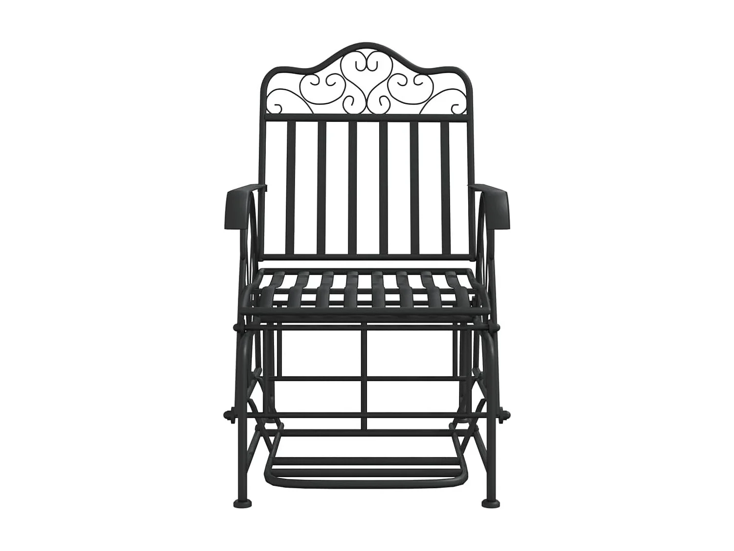 Banc coulissant 61 cm Noir Acier REO29646