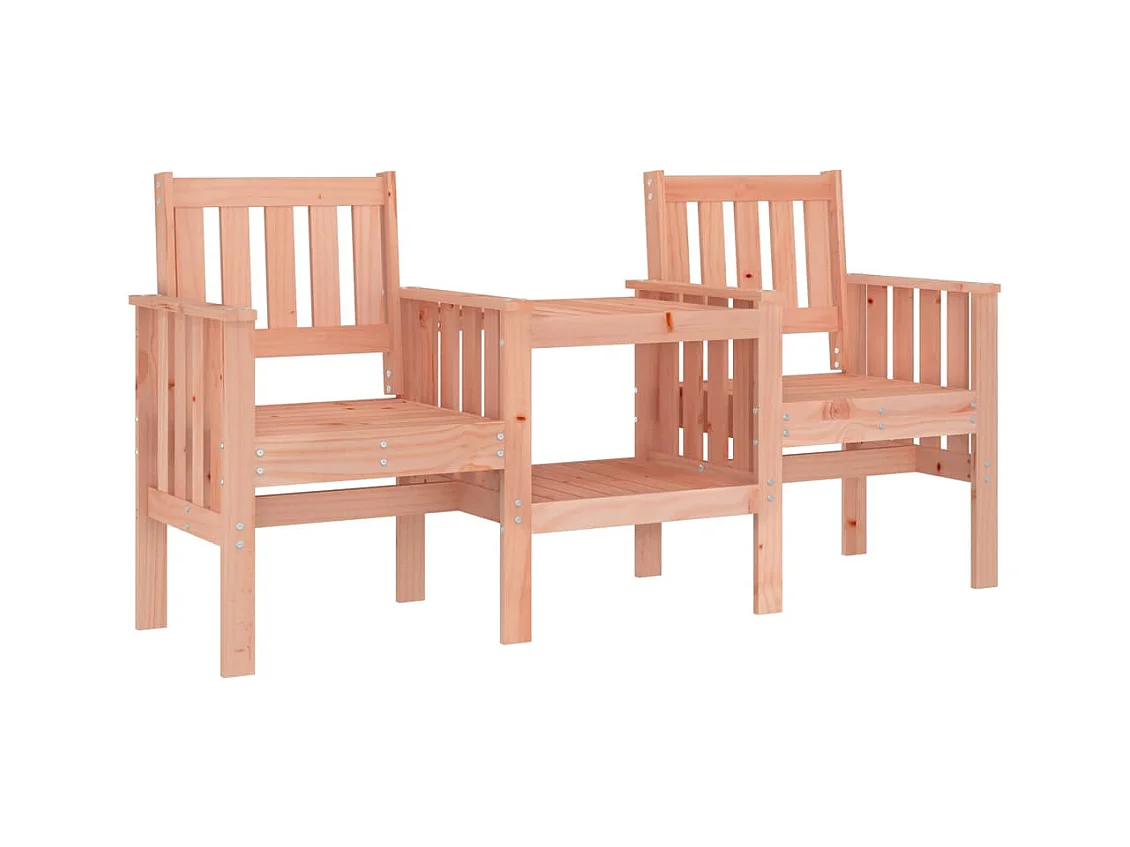 Banc de jardin avec table 2 places bois massif de douglas REO70377