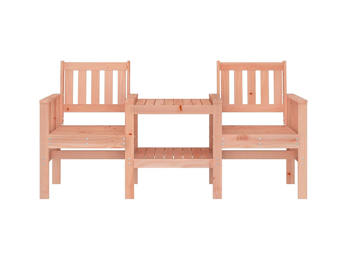 Banc de jardin avec table 2 places bois massif de douglas REO70377