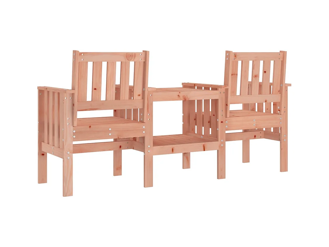 Banc de jardin avec table 2 places bois massif de douglas REO70377
