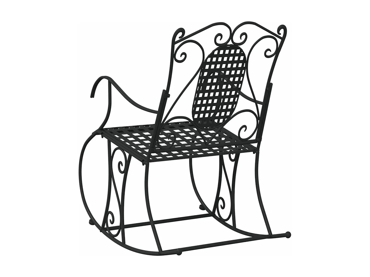 Schommelbank 84 cm staal zwart NL335259