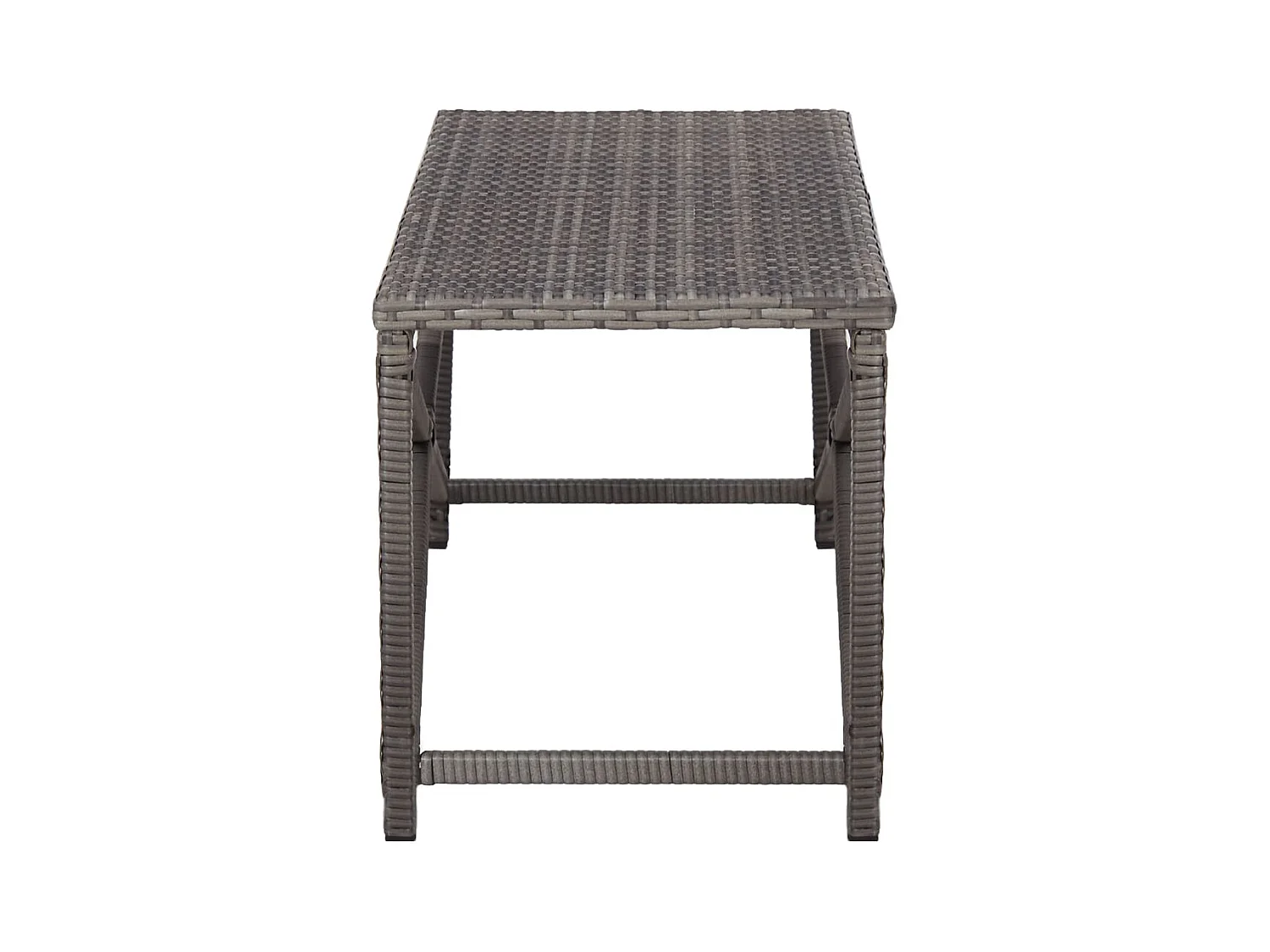 Tuinbank 120 cm poly rattan grijs NL246545