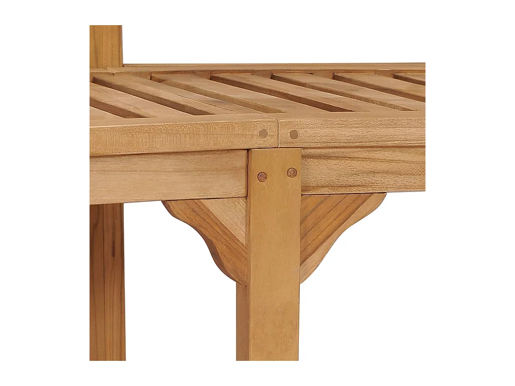 Banc de jardin en forme de banane 180 cm Bois de teck solide REO60455