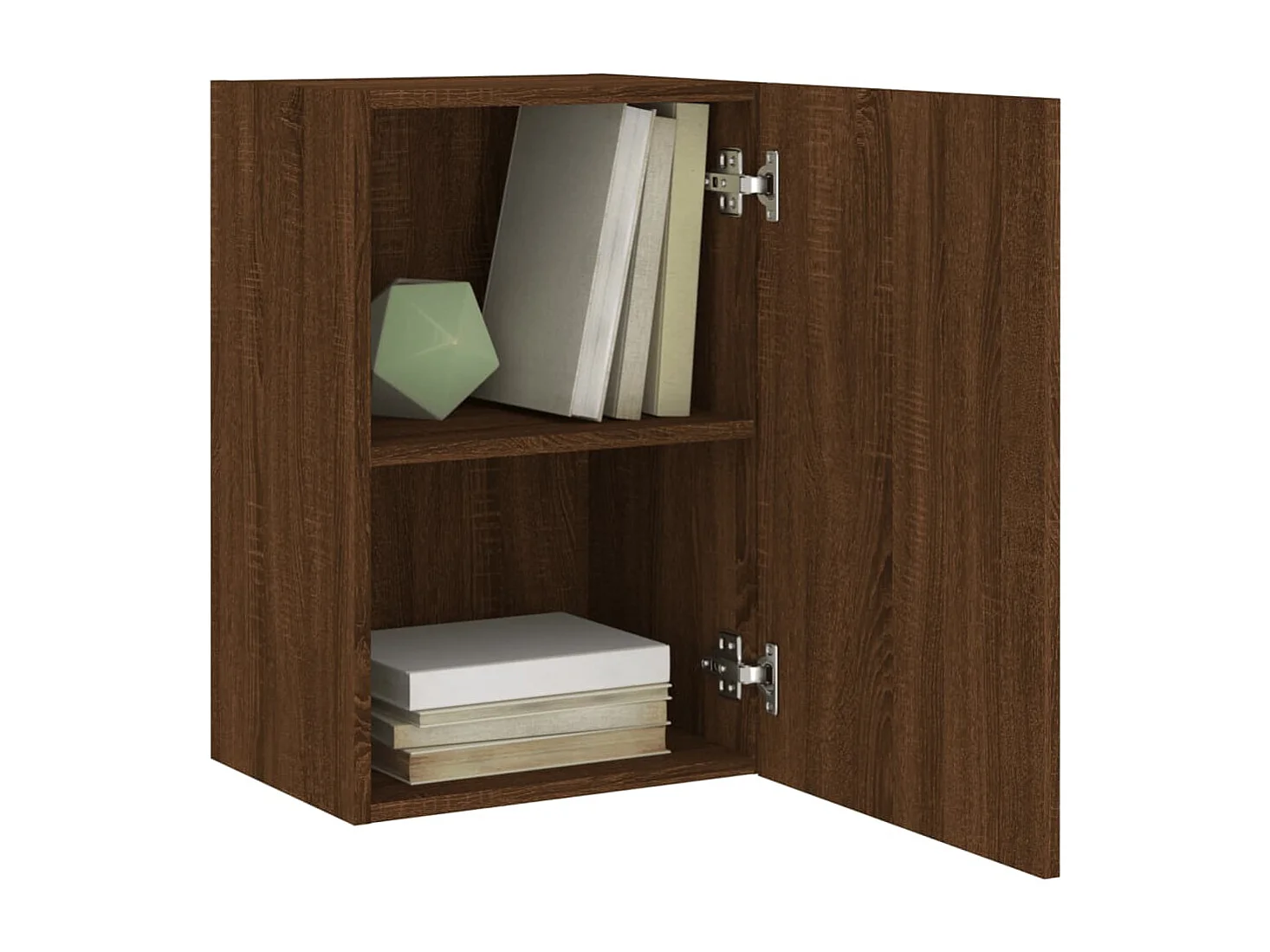 Meuble TV mural chêne marron 40,5x30x60 cm bois d'ingénierie WET4985