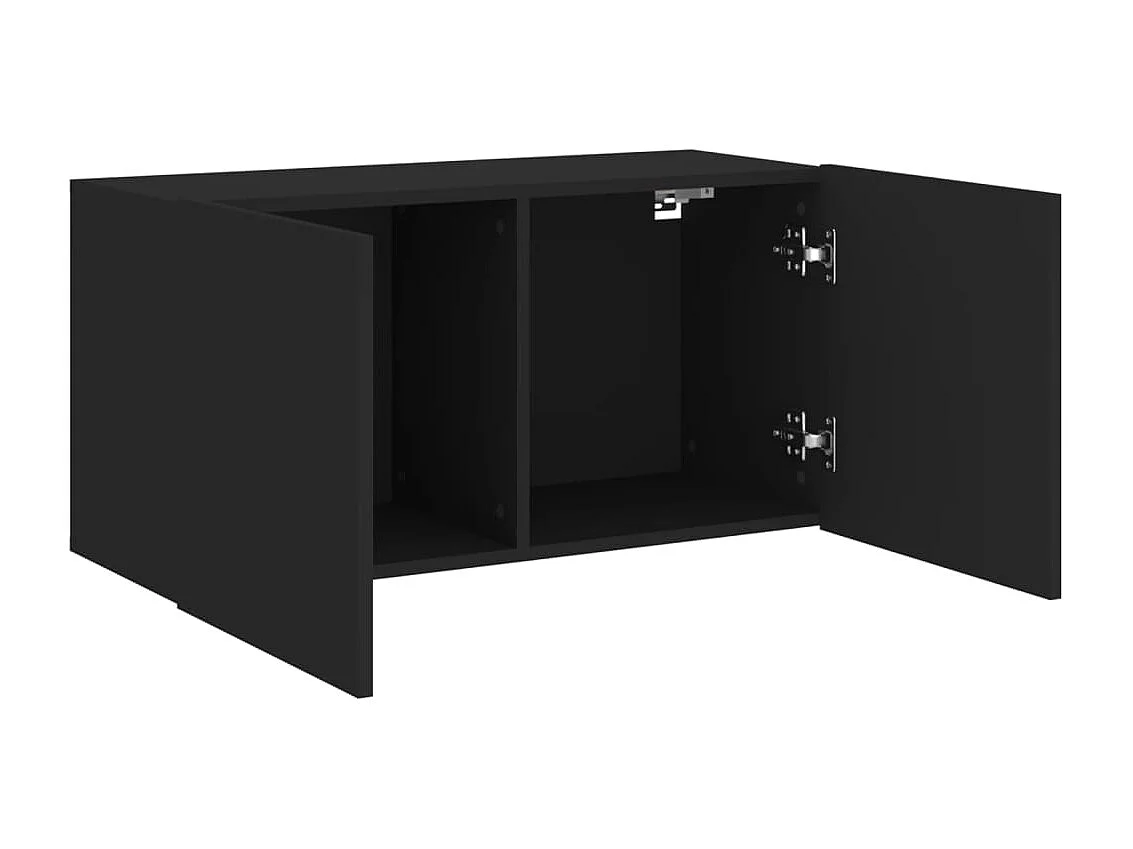 TV-Wandschrank,TV-Hängeschrank Schwarz 80x30x41 cm -gkd460373